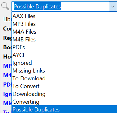 predefined searches