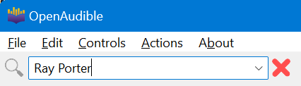 search entry - type text or use dropdown to select preset items to find